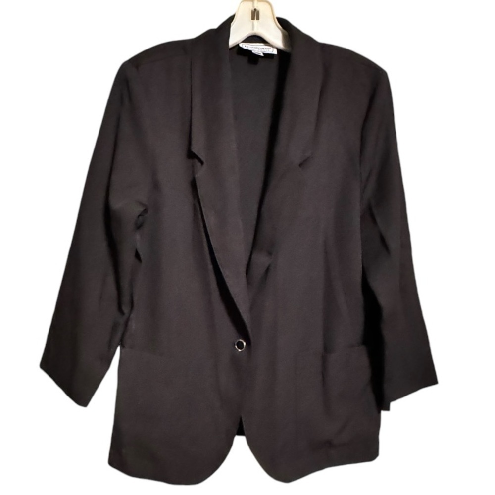 Vintage Requirements Petite Black Blazer